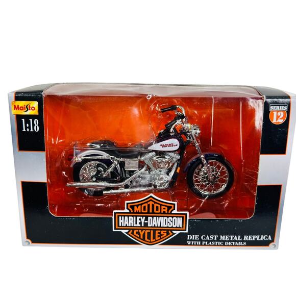 Maisto Harley Davidson DieCast 1:18 Series 12 - 2001 FXDL‎ Dyna Low Rider - Picture 1 of 8